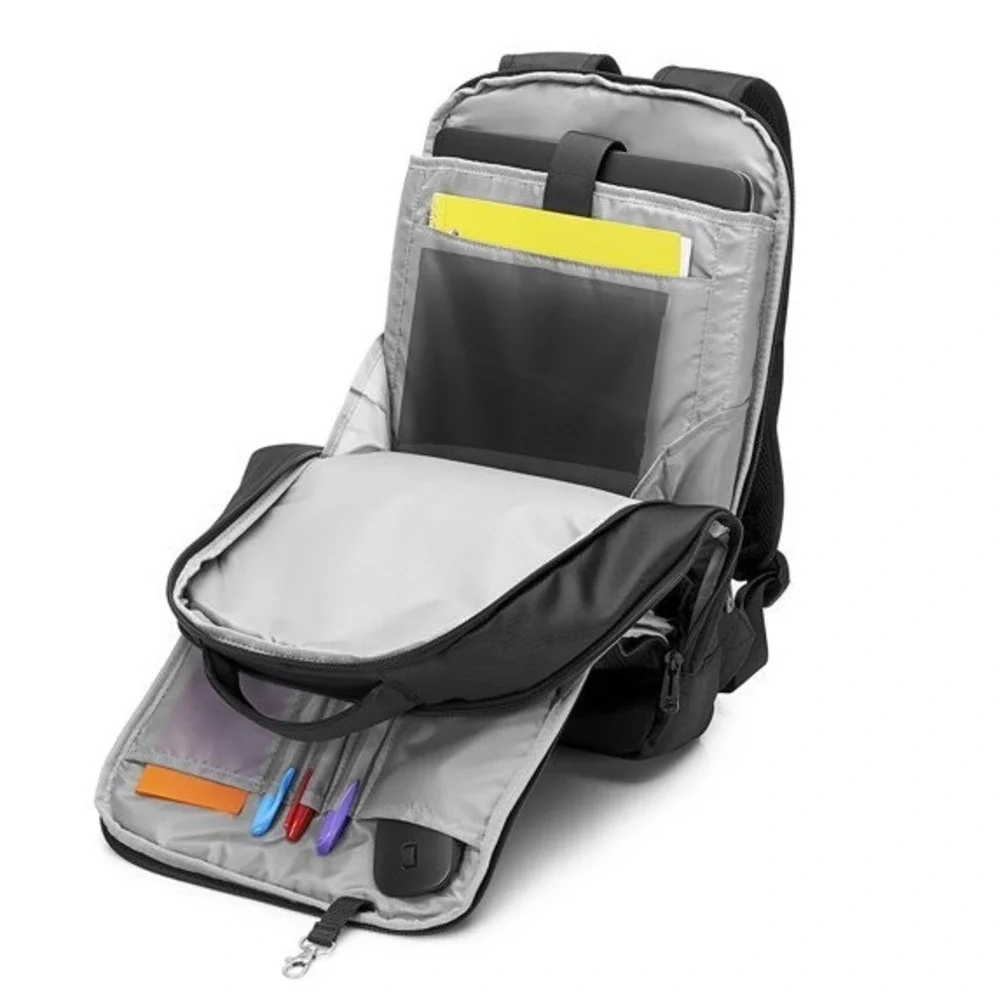 HP‎ Slim Black Backpack Padded Solid Pattern Universal Laptop for 15.6